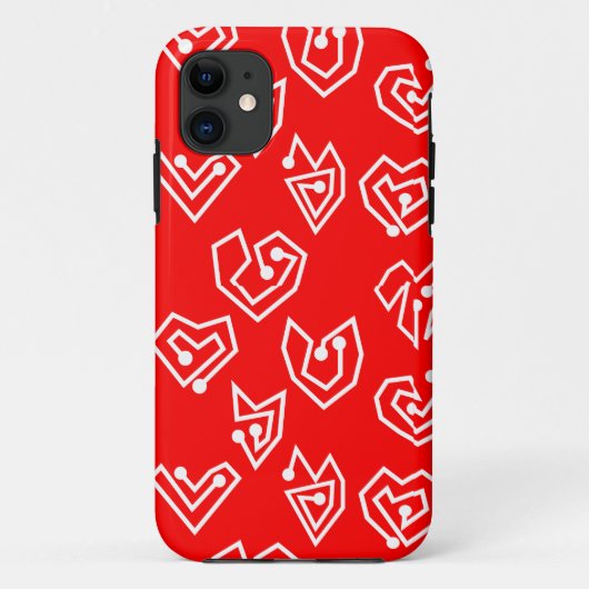 White Valentijnse' Mazes Case-Mate iPhone Case (Achterkant)