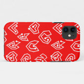 White Valentijnse' Mazes Case-Mate iPhone Case (Achterkant (horizontaal))