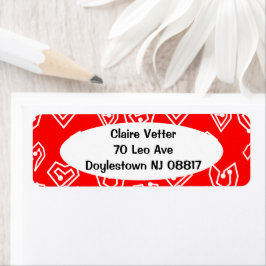 White Valentijnse' Mazes Etiket