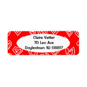 White Valentijnse' Mazes Etiket (Voorkant)