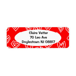 White Valentijnse' Mazes Etiket