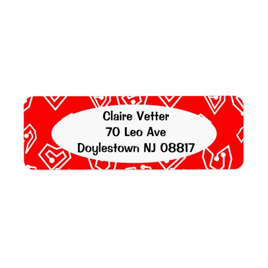 White Valentijnse' Mazes Etiket (Voorkant)