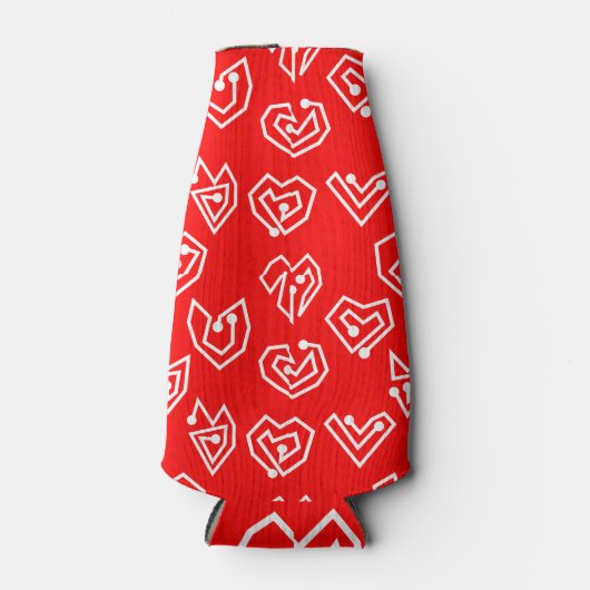 White Valentijnse' Mazes Flesjeskoeler (Voorkant)