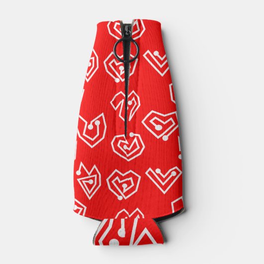 White Valentijnse' Mazes Flesjeskoeler (Achterkant)