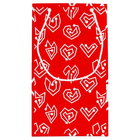 White Valentijnse' Mazes Klein Cadeauzakje (Achterkant)