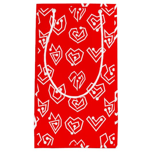 White Valentijnse' Mazes Klein Cadeauzakje (Voorkant)