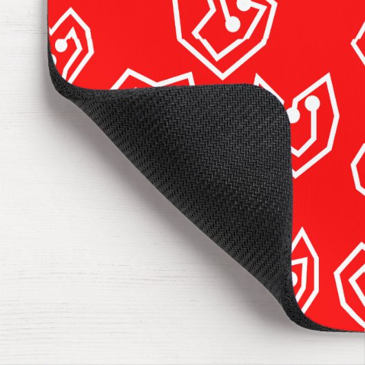 White Valentijnse' Mazes Muismat (Hoek)