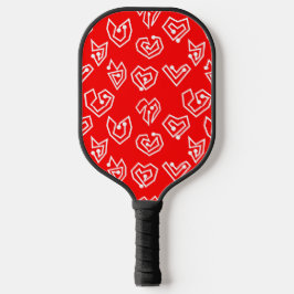 White Valentijnse' Mazes Pickleball Paddle