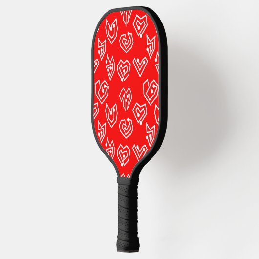 White Valentijnse' Mazes Pickleball Paddle (Links)