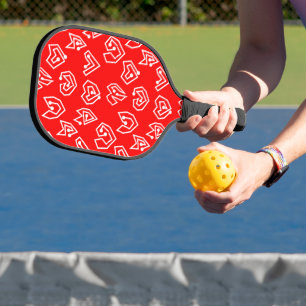 White Valentijnse' Mazes Pickleball Paddle