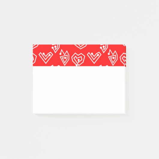 White Valentijnse' Mazes Post-it® Notes (Voorkant)