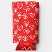 White Valentijnse' Mazes Seltzer Blikjeskoeler (Voorkant)