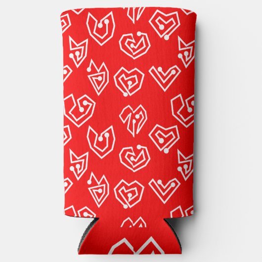 White Valentijnse' Mazes Seltzer Blikjeskoeler (Voorkant)