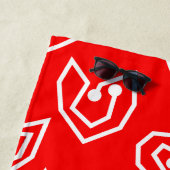 White Valentijnse' Mazes Strandlaken (In situ)