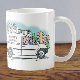 White Van Man Business Promotion Koffiemok