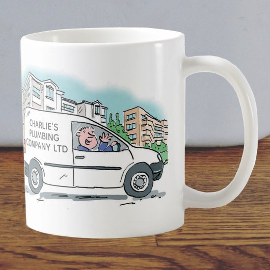 White Van Man Business Promotion Koffiemok