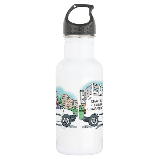 White Van Man Business Promotion Waterfles (Voorkant)