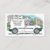 White Van Man met naam op bedrijfswagen Visitekaartje (Achterkant)