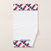 WHITE VAN TEXAS FLAG Lone Star Persoonlijke script Bad Handdoek (Handdoek)