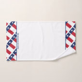 WHITE VAN TEXAS FLAG Lone Star Persoonlijke script Bad Handdoek (Handdoek)