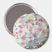 White Vanilla Frosting and Sprinkles Magnet (Voorkant / Achterkant)