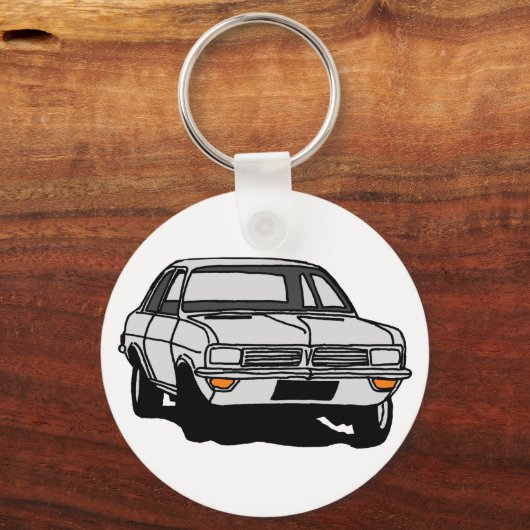 White Vauxhall Viva HC Sleutelhanger (Voorkant)