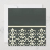 WHITE VELVET BLACK DAMASK CLASSIC WORKSHOP EVENT KAART (Achterkant)