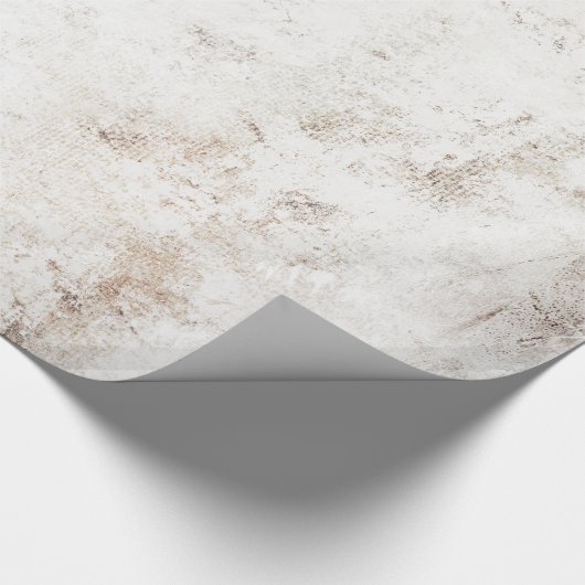 White Venetian Plaster Cadeaupapier (Hoek)