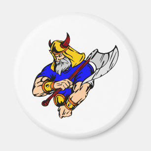 White Viking Praying Magneet