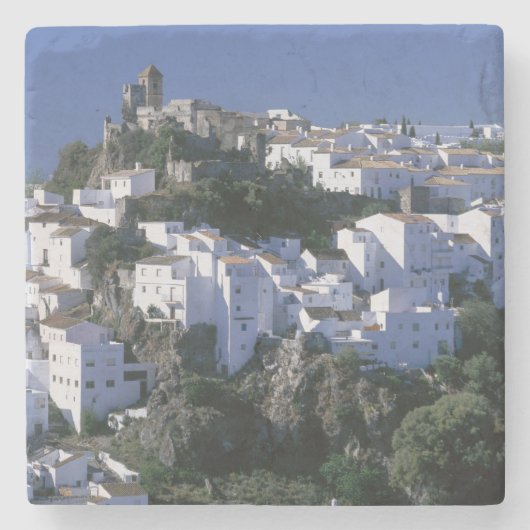 White Village Casares, Andalusië, Spanje Stenen Onderzetter (Voorkant)