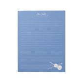 White Violin & Bow Notitieblok (Linkerzijde)