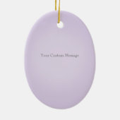 White Violin of Viola met Bow Lavender Musical Keramisch Ornament (Achterkant)