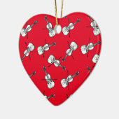 White Violins Keramisch Ornament (Links)
