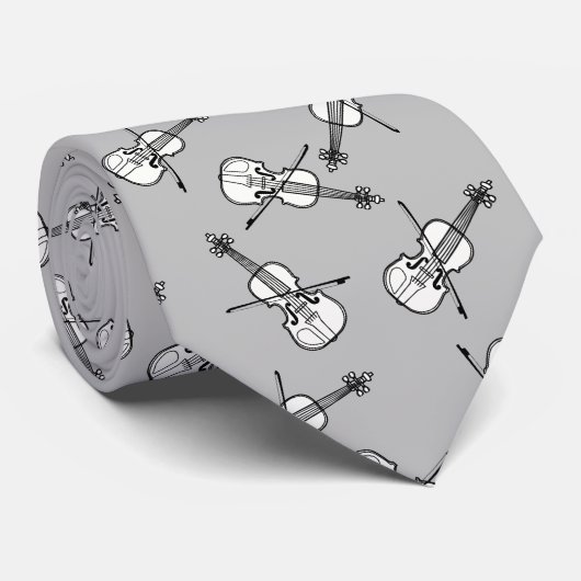 White Violins Stropdas (Opgerold)