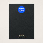 White Voeg je Logo met zwarte kaart toe (Voorkant)