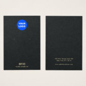 White Voeg je Logo met zwarte kaart toe (Voorkant /achterkant)