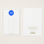 White Voeg Logo aangepaste haarklemtoon toe Visitekaartje (Voorkant /achterkant)