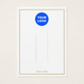 White Voeg Logo aangepaste haarklemtoon toe Visitekaartje (Voorkant)