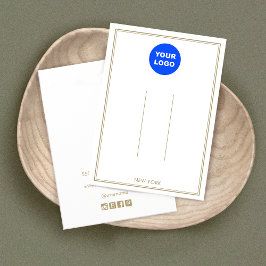 White Voeg Logo aangepaste haarklemtoon toe Visitekaartje