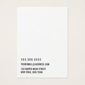 White voeg uw Logo Multiple Sleutelhanger Display  Visitekaartje (Achterkant)