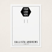 White voeg uw Logo Multiple Sleutelhanger Display  Visitekaartje (Voorkant)