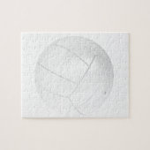 White volleyball legpuzzel (Horizontaal)