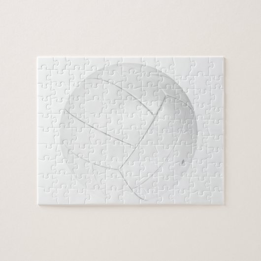 White volleyball legpuzzel (Horizontaal)