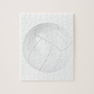 White volleyball legpuzzel