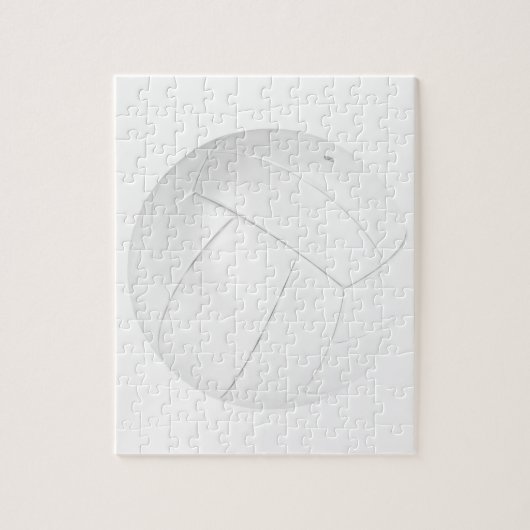 White volleyball legpuzzel (Verticaal)