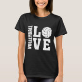 White Volleyball Love, Volleyball t-shirt (Voorkant)