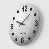 White Volleyball Style Grote Klok (Hoek)