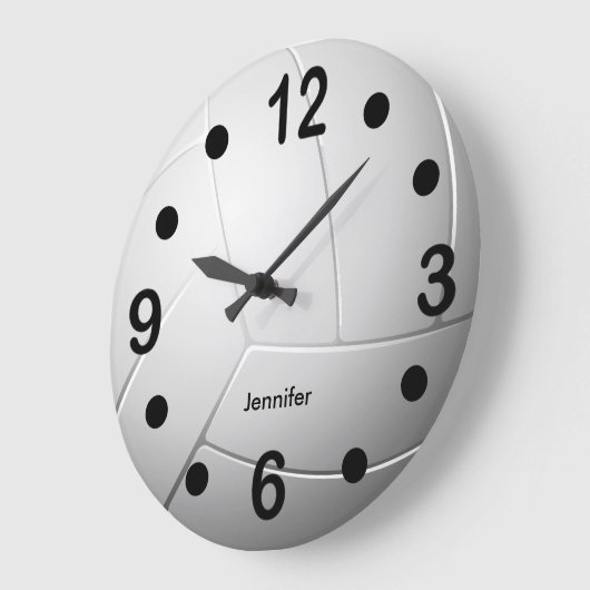 White Volleyball Style Grote Klok (Hoek)