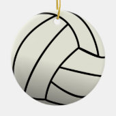 White Volleyball Team Keramisch Ornament (Voorkant)