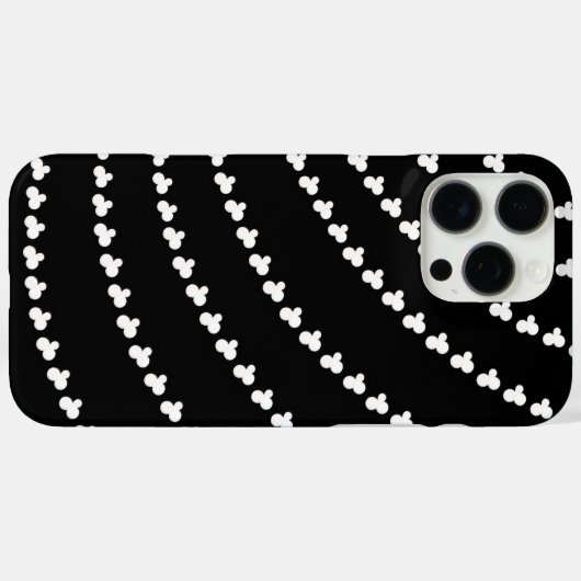 White Vortex Case-Mate iPhone Case (Achterkant (horizontaal))